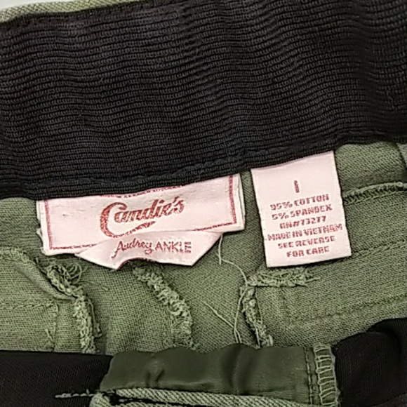 Candie's womens Audrey Ankle green pants size 1 - Picture 4 of 7